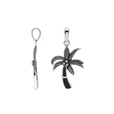 AP-6353-SHB Sterling Silver Pendant with Black Shell Jewelry Bali Designs Inc